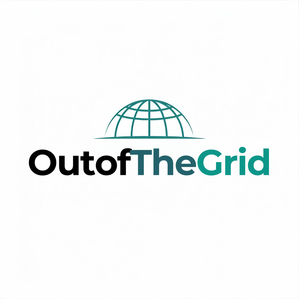 Simbolo di OutOfTheGrid con globo stilizzato